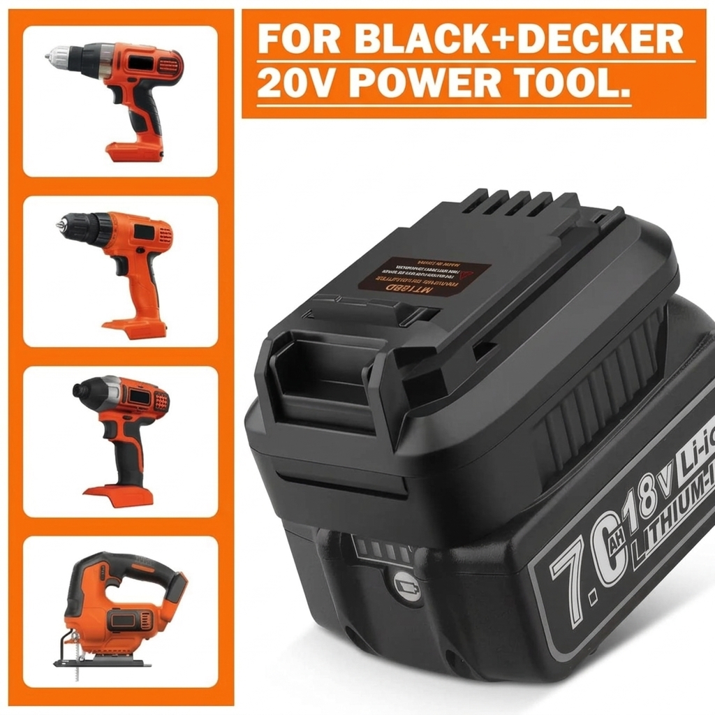 Brushless Cordless Electric Drill 18V - 마키타를 블랙앤데커 20V 무선 공구로 변환하는