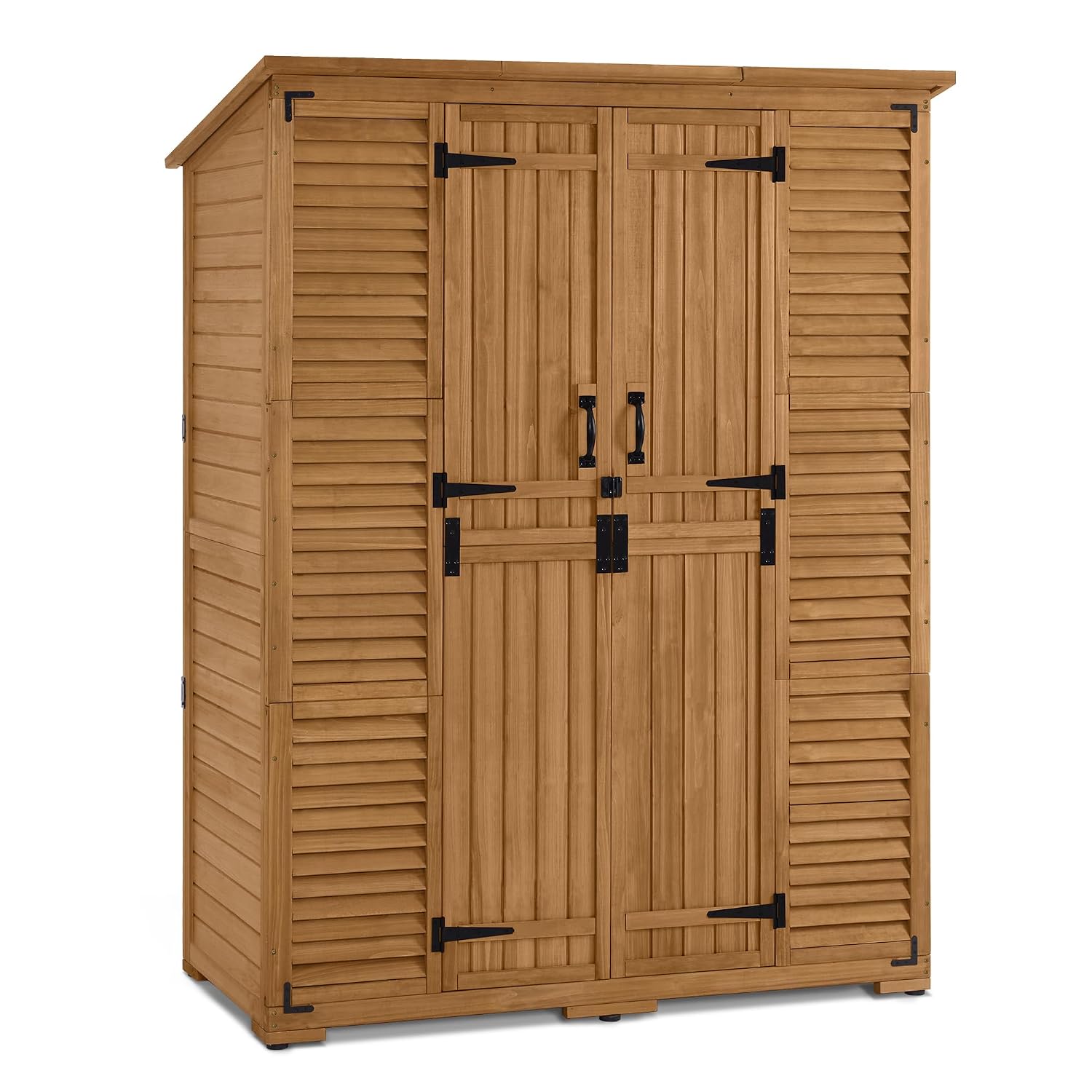 선반이 있는 야외 수납장 및 나무 창고, 정원 도구 정 - Garden Tools 리뷰 및 가격