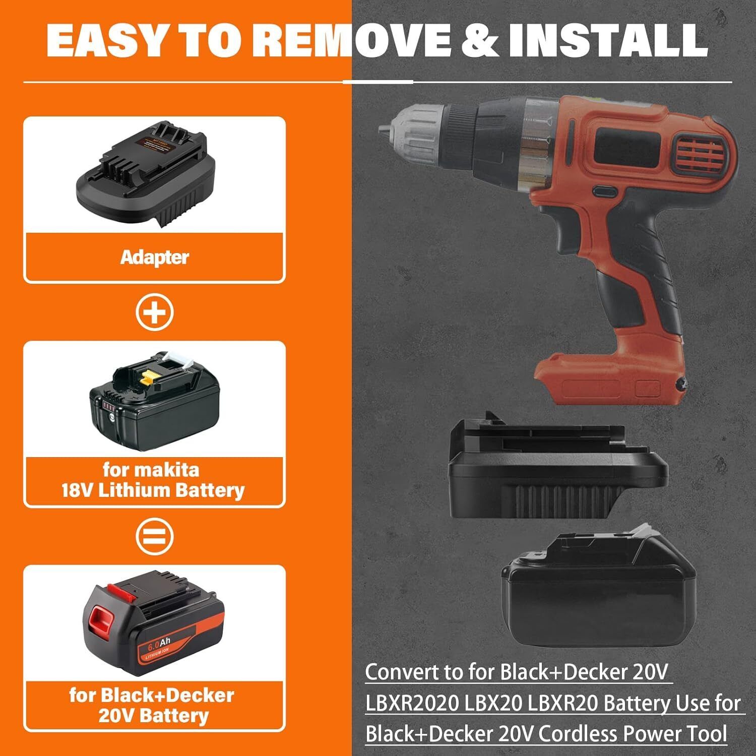 마키타를 블랙앤데커 20V 무선 공구로 변환하는 컨버터 - Brushless Cordless Electric Drill 18V 리뷰 및 가격