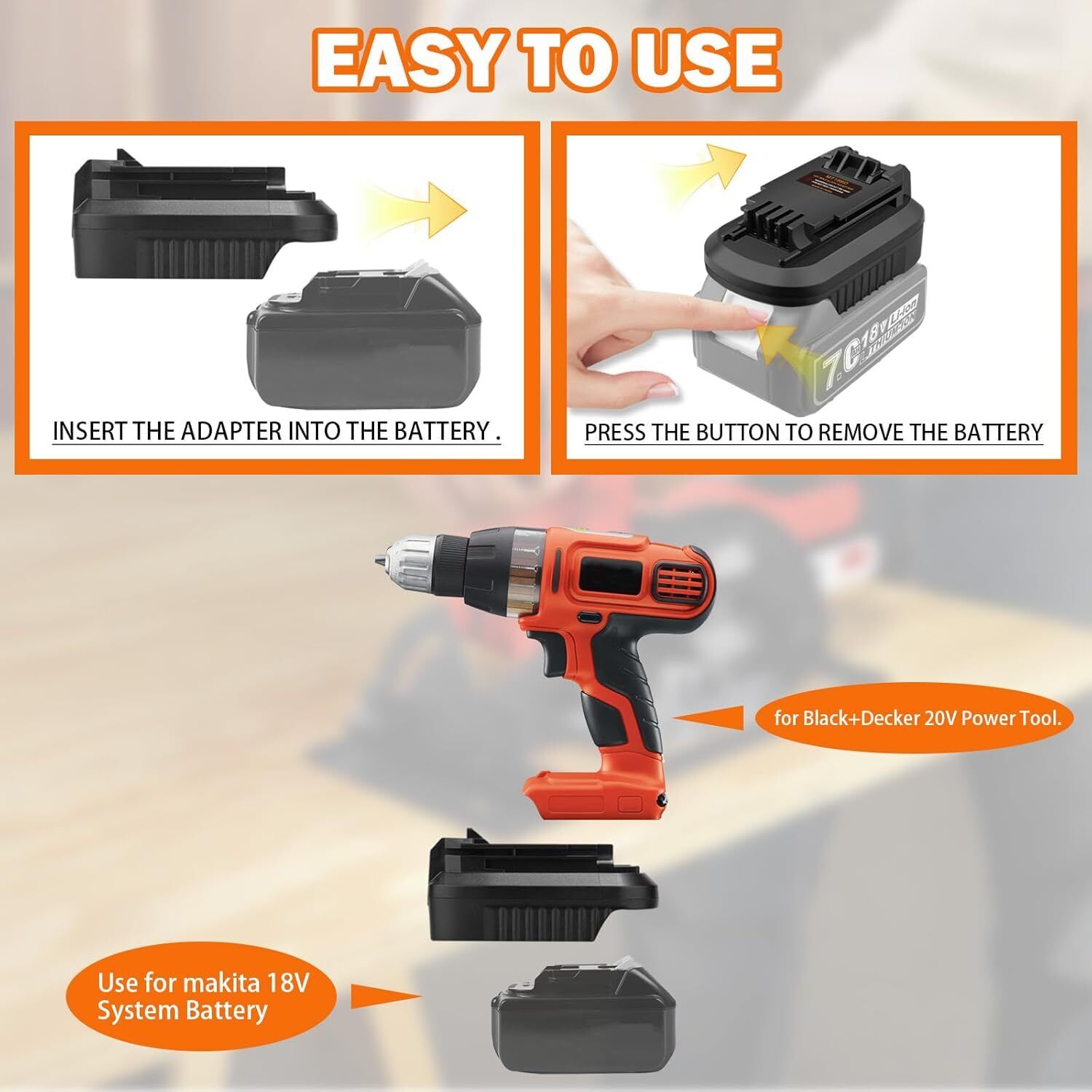 마키타를 블랙앤데커 20V 무선 공구로 변환하는 컨버터 - Brushless Cordless Electric Drill 18V 리뷰 및 가격